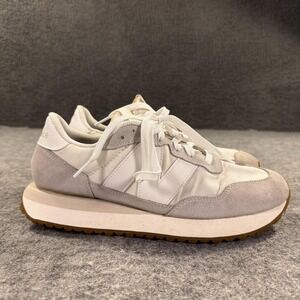 New Balance 237 Shoes Womens 10 White Suede Gum Sole Retro Athletic Sneakers